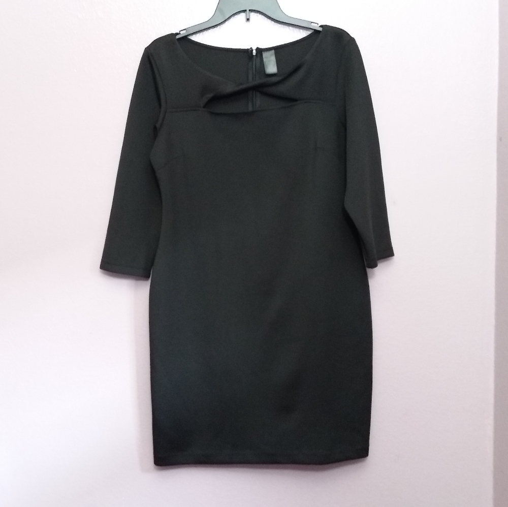 LBD black dress scuba black dress